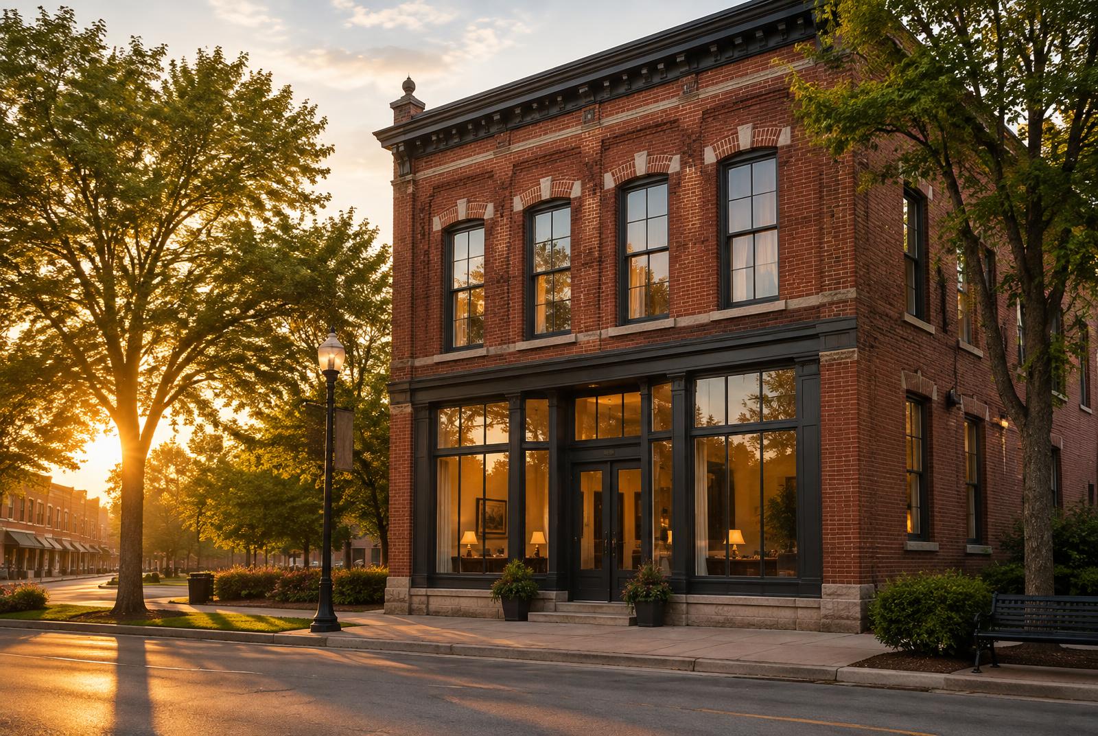 Brick law office on Main Street, Cedar Falls